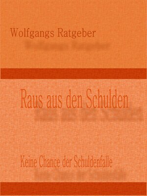 cover image of Raus aus den Schulden